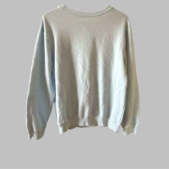 Snoopy Graphics Sweatshirt Size Large Love Tribe Light Blue Crewneck Holidays - Picture 6 of 7